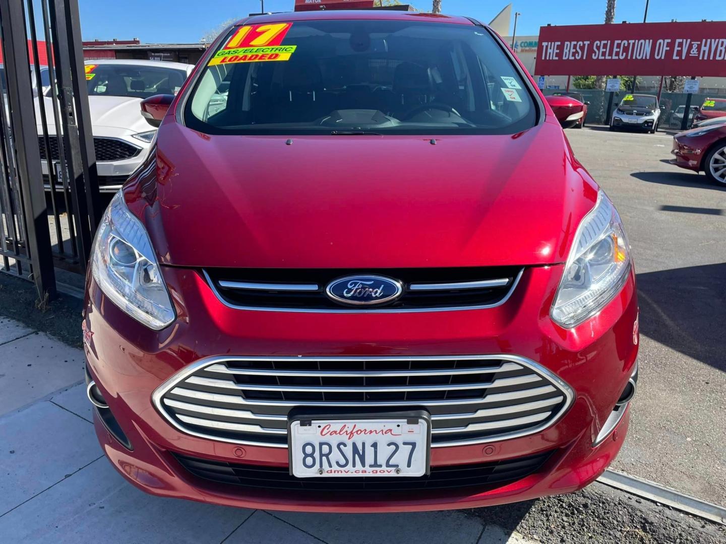 2017 RED /BLACK Ford FORD C-MAX (1FADP5FU6HL) , located at 744 E Miner Ave, Stockton, CA, 95202, (209) 944-5770, 37.956863, -121.282082 - Photo#2